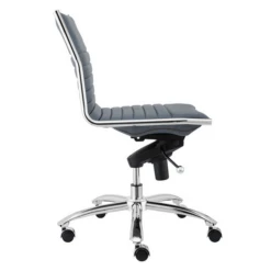 Darby Low Back Office Chair - Blue/Chrome -Furniture Sales webimage 603334839 2 jpg