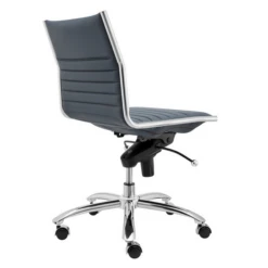 Darby Low Back Office Chair - Blue/Chrome -Furniture Sales webimage 603334839 3 jpg