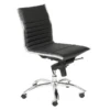 Darby Low Back Office Chair - Black/Chrome -Furniture Sales webimage 603762472 jpg