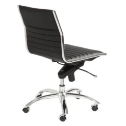 Darby Low Back Office Chair - Black/Chrome -Furniture Sales webimage 603762472 3 jpg