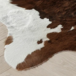 Augusto Hair On Cowhide Rug - Medium Brown -Furniture Sales webimage 620002652 2 jpg