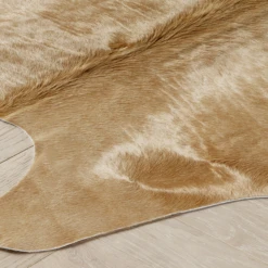 Anton Hair On Cowhide Rug - Tan -Furniture Sales webimage 620002655 2 jpg
