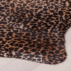 Adriana Hair On Cowhide Rug - Tan/Black -Furniture Sales webimage 620009736 2 jpg
