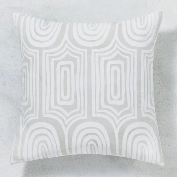 Gina Outdoor Pillow 18" - Natural 3 Gina Outdoor Pillow 18" - Natural