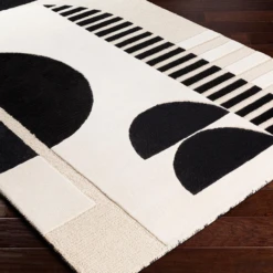Ellery Rug - Black/Ivory -Furniture Sales webimage 620037367 2 jpg