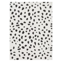 Nahla Rug - White/Black -Furniture Sales webimage 620085042 jpg
