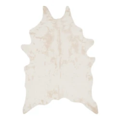 Ayi Faux Cowhide Rug - Ivory