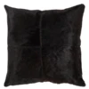 Carson Hair On Hide Pillow 20" - Black -Furniture Sales webimage 620100506 jpg