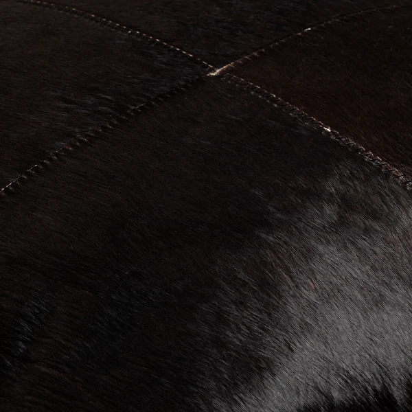 Carson Hair On Hide Pillow 20" - Black 5 Carson Hair On Hide Pillow 20" - Black - Image 3