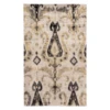 8'10" X 12' Caddessi Outdoor Rug - Ivory/Gold