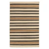 Variagated Stripe Outdoor Rug - Black