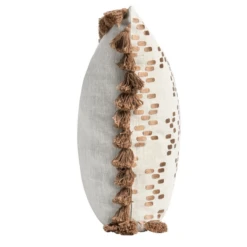 Hamish Pillow 22" - Ivory/Brown -Furniture Sales webimage 620391596 side 1