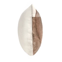 Cormack Lumbar Pillow - Taupe/Gold -Furniture Sales webimage 620391597 side