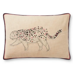Leopardess Lumbar Pillow - Ivory/Black -Furniture Sales webimage 620551347 SIL 1
