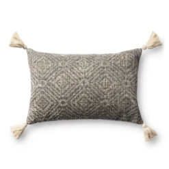 Felicity Lumbar Pillow - Charcoal