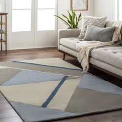 Ben Rug - Navy/Grey -Furniture Sales webimage 620718891 RV