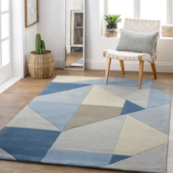 Issac Rug - Navy/Grey -Furniture Sales webimage 620718894 RV