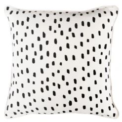 Addison Pillow 18" - Ivory/Black -Furniture Sales webimage 620721126 SIL