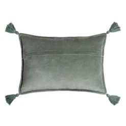 Velvet Tassle Lumbar Pillow - Sage -Furniture Sales webimage 620721130 ALT
