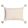 Velvet Tassle Lumbar Pillow - Light Beige -Furniture Sales webimage 620721131 SIL