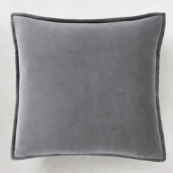 Velvet Pillow 20" - Charcoal