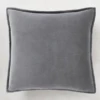 Velvet Pillow 20" - Charcoal -Furniture Sales webimage 620721134