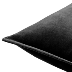 Velvet Pillow 20" - Black -Furniture Sales webimage 620721137 DTL2