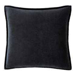 Velvet Pillow 20" - Black -Furniture Sales webimage 620721137 SIL