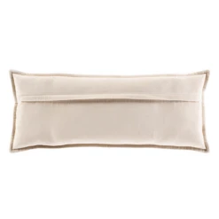 Long Velvet Lumbar Pillow - Light Beige -Furniture Sales webimage 620721144 ALT