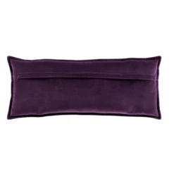 Long Velvet Lumbar Pillow - Dark Plum -Furniture Sales webimage 620721147 ALT 1
