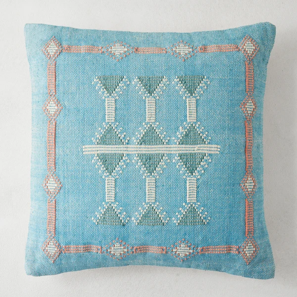 Arlo Pillow 18" - Turquoise 3 Arlo Pillow 18" - Turquoise