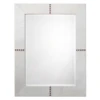 Rectangle Cross Stitch Mirror - White -Furniture Sales webimage 621014543 jpg