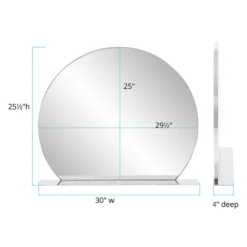 Trieste Mirror With Shelf -Furniture Sales webimage 621094902 DIM