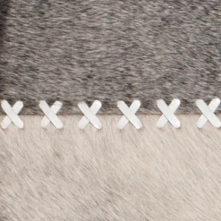 Round Cross Stitch Mirror - Grey -Furniture Sales webimage 621095990 1 jpg