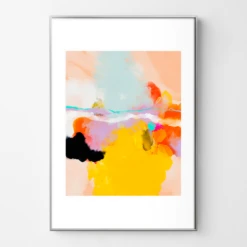 Yellow Blush Abstract