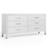 Monterey 6 Drawer Dresser - White -Furniture Sales webimage 821120066 jpg