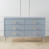 Uptown 6 Drawer Dresser - French Grey -Furniture Sales webimage 821126095 1 jpg