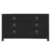 Artisan 6 Drawer Dresser - Black/Silver -Furniture Sales webimage 821132050 jpg