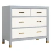 Monterey 4 Drawer Dresser - French Grey/White -Furniture Sales webimage 821136236 jpg
