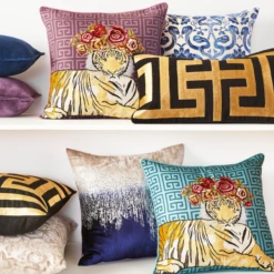 Cace Pillow Collection - Black/Gold -Furniture Sales webimage Garden Party Pillows 620721119 620721122 620721120 03 square 1